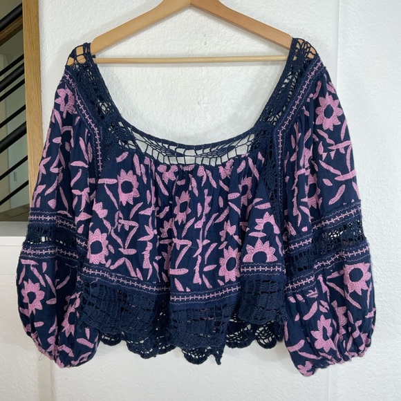 Free People Soleil embroidered Blouse - Picture 6 of 8